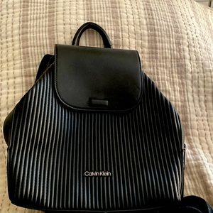 Calvin Klein Backpack Purse W Matching Coin Purse